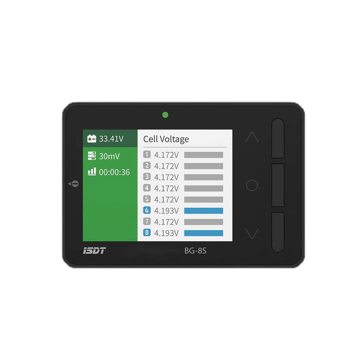 iSDT BG-8S Battery Meter, LCD Display Digital Battery Capacity Balance Checker for LiPo Batteries